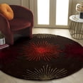 thumbnail image 3 of SAFAVIEH Soho Fiesta Geometric Area Rug, Brown/Multi, 6' x 6' Round, 3 of 12