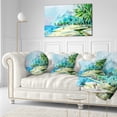 thumbnail image 3 of Designart View from Shore - Landscape Printed Throw Pillow - 12x20, 3 of 5