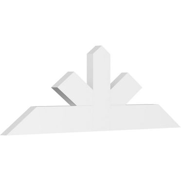 60"W x 20"H x 2"D x 6"F, 8/12 Pitch, Saratoga Architectural Grade PVC Gable Bracket