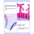 thumbnail image 6 of Lanbubble Girls Tankini Swimsuit Set 3 Piece Bathing Suits for Toddler Summer Beach Swimwear Size 5-6 Years, 6 of 9