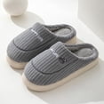 thumbnail image 2 of Gubotare Ladies Slippers Cute Animal Slippers for Womens Mens Indoor Soft Cozy Cotton Warm Winter Home Slippers Funny Preppy Bedroom Shoe for Women Men Size 7.5 (Grey,7.5), 2 of 6