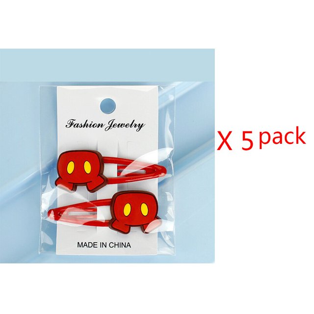 10/56 Uds. Pinzas para el pelo bonitas de Disney Mickey Minne Mouse para niñas, adornos para el pelo de dibujos animados coloridos, diadema, horquillas, accesorios para el cabello Gao Jinjia LED