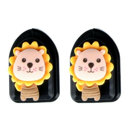 

Multifunctional Cartoon Hanger Hook 2Pcs Powerful Load-Bearing Plastic Car Hooks for Convenient Household Use