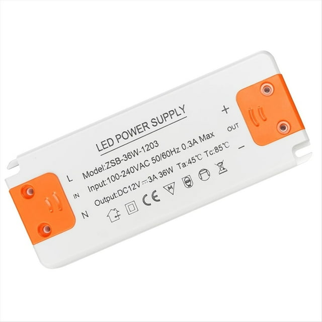 Transformador LED de 12 V, Transformador de 230 V A 12 V, Controlador LED de 36 W y 3 A, Transformador LED de Bajo Voltaje.
