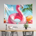 thumbnail image 4 of Xecao Tropical Flamingo Pool Float Print Tapestry, Wall Hanging Room Funny Decor, Backdrop Room Decor for Bedroom Living Room dormitory, 4 of 8