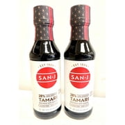 SAN-J -TAMARI REDUCED SODIUM, 10 oz,  Gluten Free, Non-GMO by San-J  (Pack of 2)