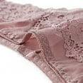 thumbnail image 3 of ZSQDM Underwear for Women, Women Lace Sleepwear Temptation Low-waist Panties Thong Underwear Pink S, 3 of 8