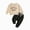 H01-Beige, variant on Baby Boy Fall Clothes Set Long Sleeve Crewneck Sweatshirts Pants Infant Newborn Winter Outfits Size:2-3 Y,Color:Beige