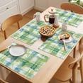 thumbnail image 5 of Blue Green Gradient Placemats Set of 12, Geometric Grids Non-Slip Place Mats Washable Table Mats for Kitchen Dining Table Decorations Indoor/Outdoor, 5 of 9