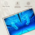 thumbnail image 6 of Elephant Stock Swimming Contest Wall Art - Horizontal Canvas Wall Art - Living Room Wall Decor - Sports Canvas - Blue And Turquoise Decor - 12" x 8", 6 of 8