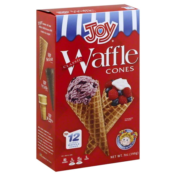 Joy Classic Waffle Cones, 7 Oz., 12 Count