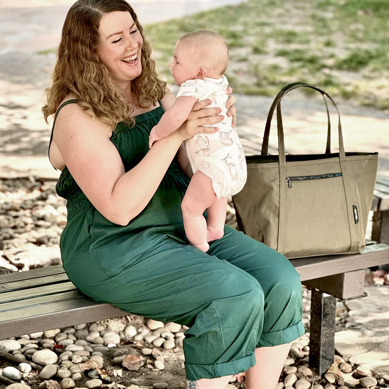 Colugo The Diaper Tote, Baby Diaper Tote Bag, Olive