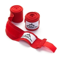 Black Mountain Products Professional Grade Boxing and MMA Hand Wrist Wraps, Red