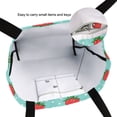 thumbnail image 6 of FORMRS Womens Canvas Tote Bag with Zipper Inner Pocket Shoulder Handbag, Strawberry Pattern, 6 of 7