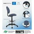 thumbnail image 3 of Boss Office Products Ergonomic Works Adjustable Drafting Chair without Arms, Blue, 3 of 8