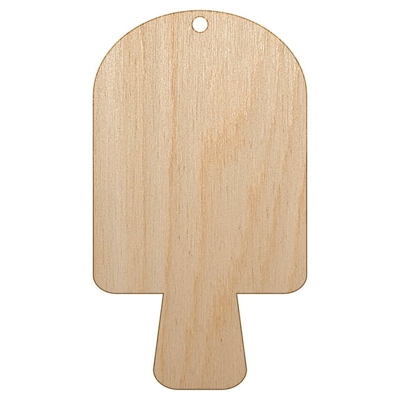 Popsicle Pop Wood Holiday Christmas Tree Ornament Unfinished DIY Pre-Drilled Craft
