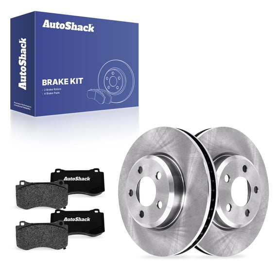 AutoShack Front Vented Brake Rotors   Ceramic Pads 6-PC Brake Kit Replacement for 2015-2019 Dodge Challenger 2012 Dodge Charger 2022-2023 Chrysler 300 12.6" (320 mm)