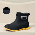 thumbnail image 2 of Crunowin Women's Ankle Rain Boots, Short Low-Cut Non-Slip Everyday All-Season Wear Outdoor Shoes Yellow 10, 2 of 9