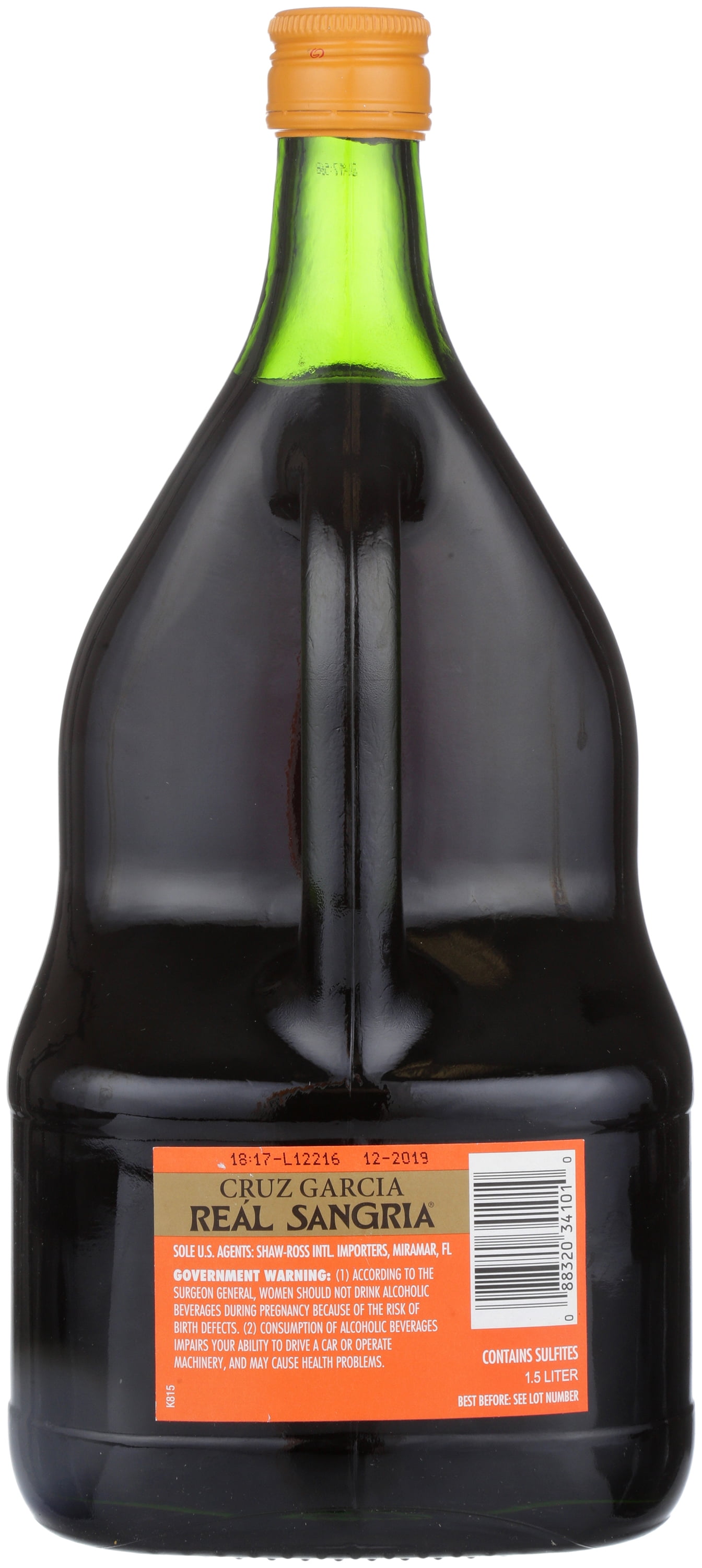 ABV Bottle, 1.5 Real L 10% Sangria Spain,