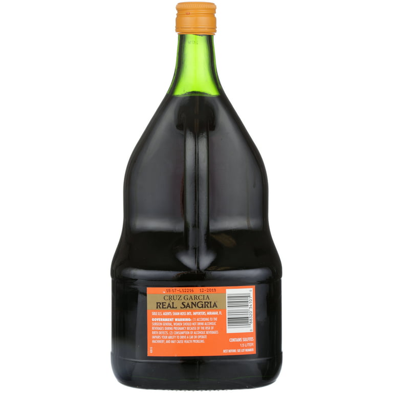 Real Sangria Spain, 1.5 L Bottle, 10% ABV