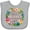 AC-Heather Grey, variant on Inktastic Happy Mother's Day- Flowers Boys or Girls Baby Bib