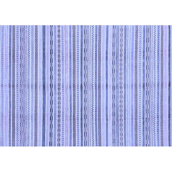 Ahgly Company Indoor Rectangle Abstract Blue Modern Area Rugs, 5' x 8'