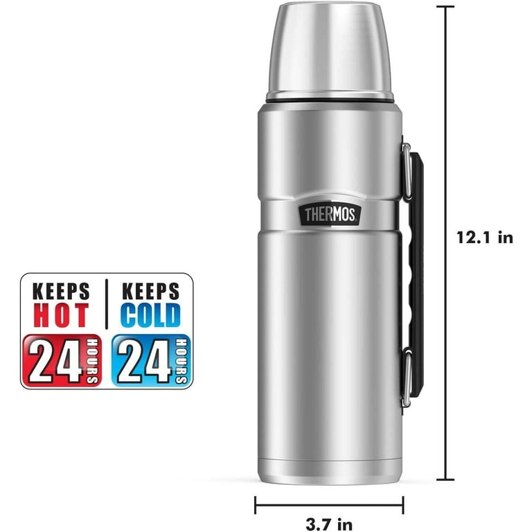 Thermos 40 oz. Stainless King Vacuum Insulated Beverage Bottle - Matte  Black 