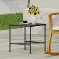 thumbnail image 2 of Noble House Outdoor Contemporary and Weather-Resistant Iron End Table, Black/Silver, 2 of 10