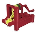 thumbnail image 1 of Big Boss Slice-A-Roo Red 3 Blade Spiral Vegetable Cutter, 1 of 3