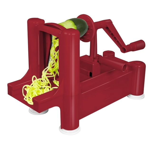 Big Boss Slice-A-Roo Red 3 Blade Spiral Vegetable Cutter