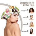 thumbnail image 6 of Donut Heart Print Silk Bonnet for Sleeping Women Men, Adjustable Elastic Satin Bonnet Bonnet for Sleeping, Soft Cute Similar Silk Curly Hair Bonnet for Sleeping, 6 of 7