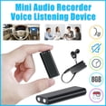 thumbnail image 1 of Leadingstar Mini Enregistreur Audio Appareil d'Écoute Vocale 96 Heures 8 Go Bug, 1 of 8