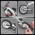 thumbnail image 2 of Qlt Bloques De Construcción De Motocicletas Plegables, Kit De Construcción De Bicicletas De Montaña para Niños De 6 A 10 Años, Regalo De Cumpleaños De Navidad para Niños, Construcción De Biciclet, 2 of 5