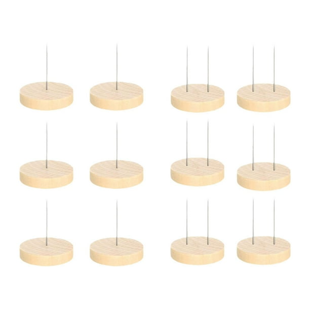 12 piezas de crochet muñeca stands de acción figura de acción se sólida base redonda creative práctica decoración portátil portátil simple muñecas de