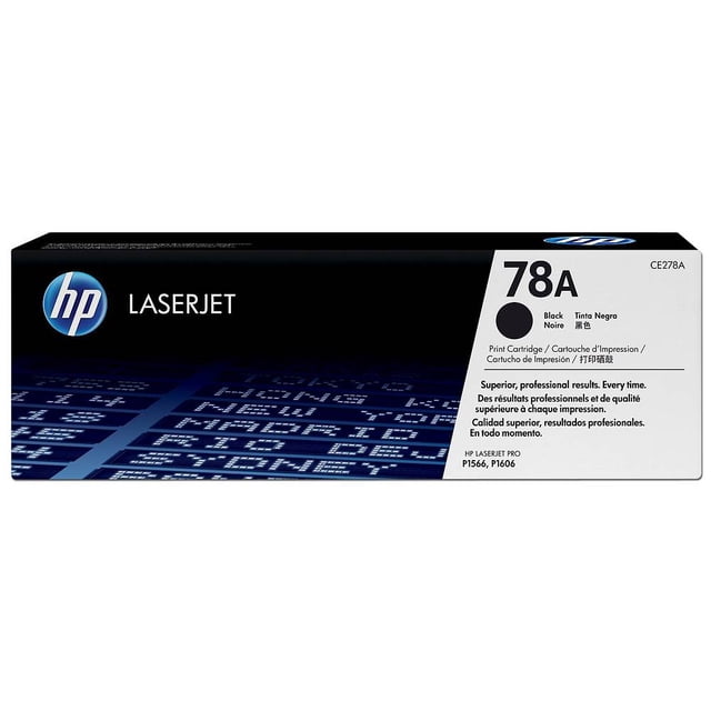 Cartucho de tóner HP 78A Negro Laserjet Original CE278A . HP CE278A