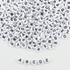 thumbnail image 5 of 100/200/300/500PC Mixed White Letter Acrylic Beads Round Flat Alphabet Beads For Jewelry Making Handmade Diy Bracelet Necklace, 5 of 5