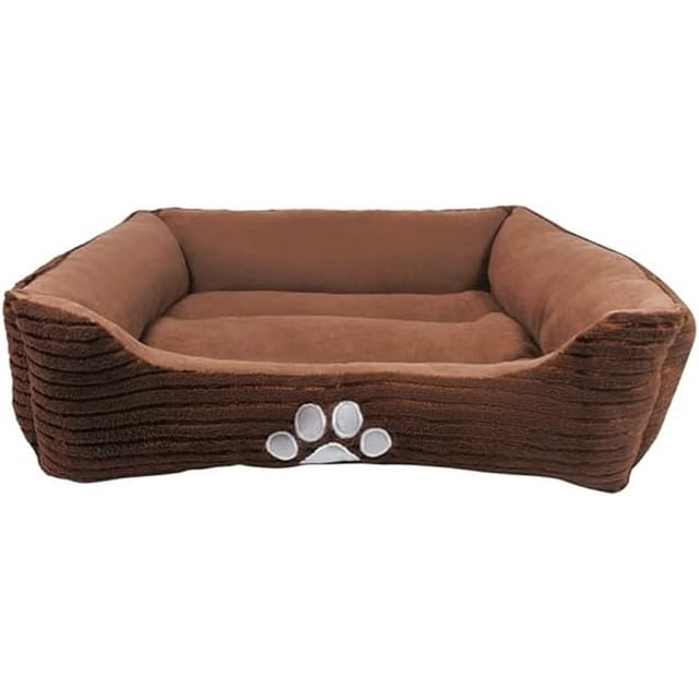 Cama para mascotas Long Rich HCT REC-005, reversible, rectangular, color café