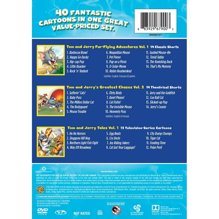 Tom and Jerry 3-Pack Fun (Tom and Jerry Fur Flying