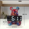 thumbnail image 1 of Violent Bear Electronic Alarm Clocks, Living Room, Bedroom, Bedside Table Decoration, Desktop, Luminous, Silent Digital Clock, 1 of 5