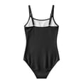 thumbnail image 6 of Bigetiay Girls One Piece Swimsuits Classic Spaghetti Strap Ruched Swimwear Kids Bathing Suits 9-10 Years, 6 of 7