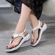 thumbnail image 4 of Sandalias nuevas Sandalias de playa con hebilla de metal para mujer Sandalias de mujer con tacón de cuña a la moda Sandalias casuales para mujer Wmkox8yii sa4244, 4 of 5