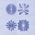 thumbnail image 1 of Ahgly Tapis d'Intérieur Lavable en Machine Carré Lavande Bleu, 5 Pieds Carré, 1 of 7