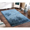 thumbnail image 1 of Amazing Rugs A1013-57 5 x 7 ft. Fuzzy Shaggy Hand Tufted Area Rug in Blue, 1 of 1