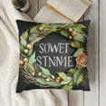 thumbnail image 3 of Pillow Covers Welcome Home Quote Decorative Throw Pillow Square Cushion Cover, 3 of 5