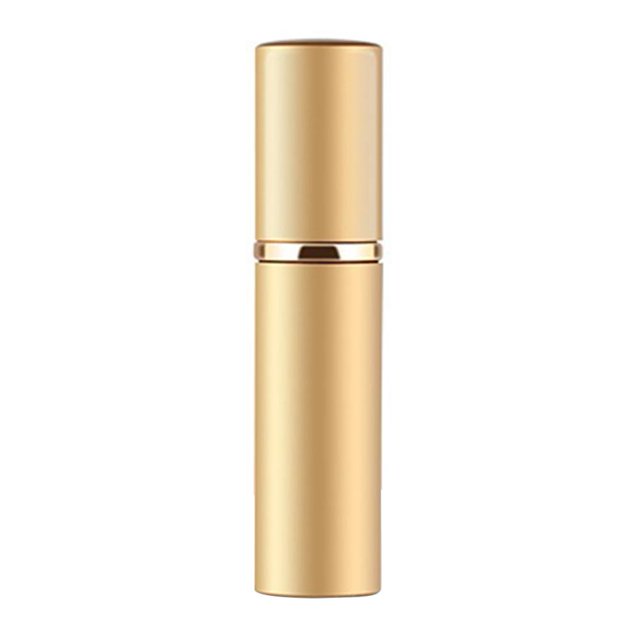 Mini botella recargable de perfume de 10 ml, atomizador de aerosol cosmético de viaje (oro)