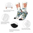 thumbnail image 4 of Balery Cowboy Rising Horse Calcetas Largas con Estampado para Hombre y Mujer – Suaves y Transpirables, Talla Única (US 5-11), 4 of 6
