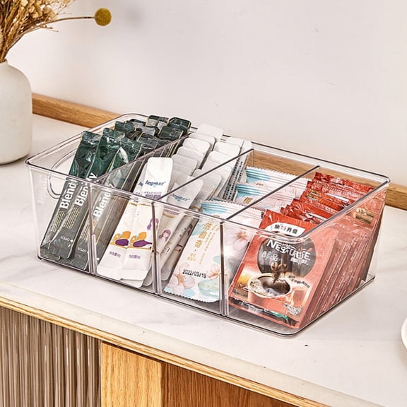 Pantry Organizers with Removable Dividers – Perfect Pantry Organization and Storage Bins or Kitchen Organization – Refrigerator Organizer Bins, Cabinet Organizers