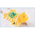 thumbnail image 3 of Poncho con capucha para baño/piscina/playa para niños, toalla de playa de algodón con estampado de animales de dibujos animados para bebés y niños-Robot- oso de fresa Electrónica, 3 of 5