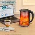 thumbnail image 4 of COSORI Hervidor eléctrico Cool-Touch de doble pared de acero inoxidable con aislamiento, apagado automático y protección contra ebullición en seco, hervidor de té duradero, caldera y calentador, 1,5 L, 4 of 7