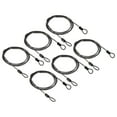 thumbnail image 1 of Uxcell Security Cable Coated Luggage Lock Wire Rope with Loop Gray 5ft, 1 of 5